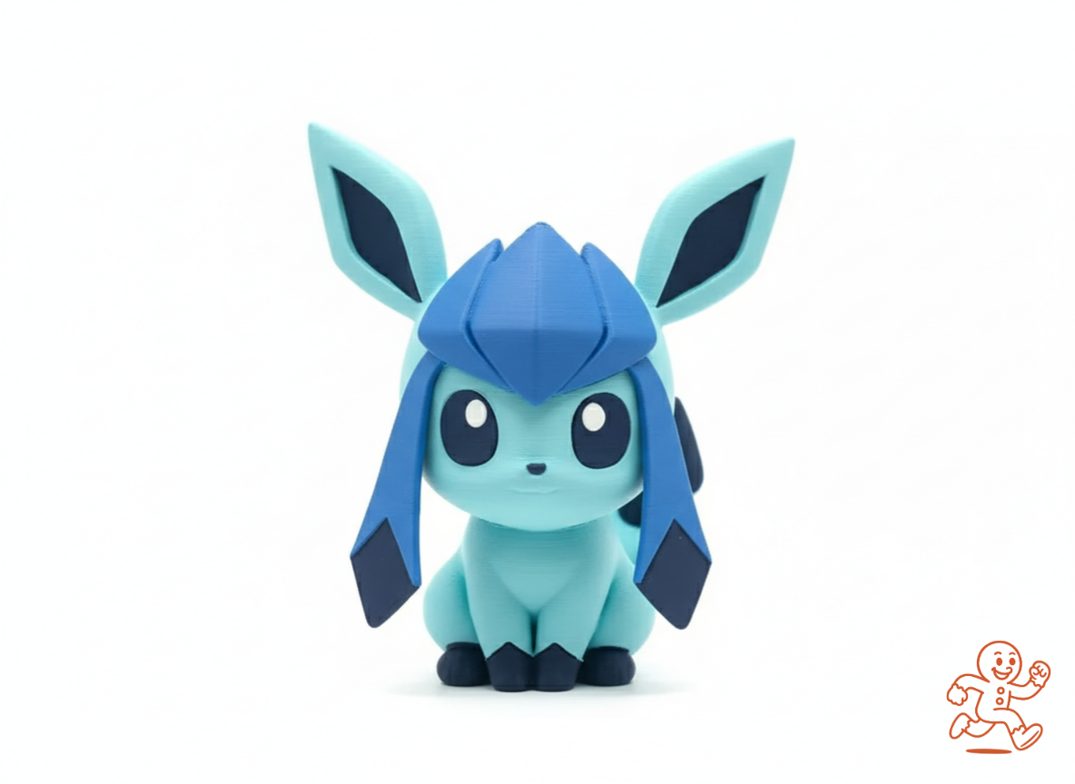 Glaceon Chibi — Figura 3D coleccionable