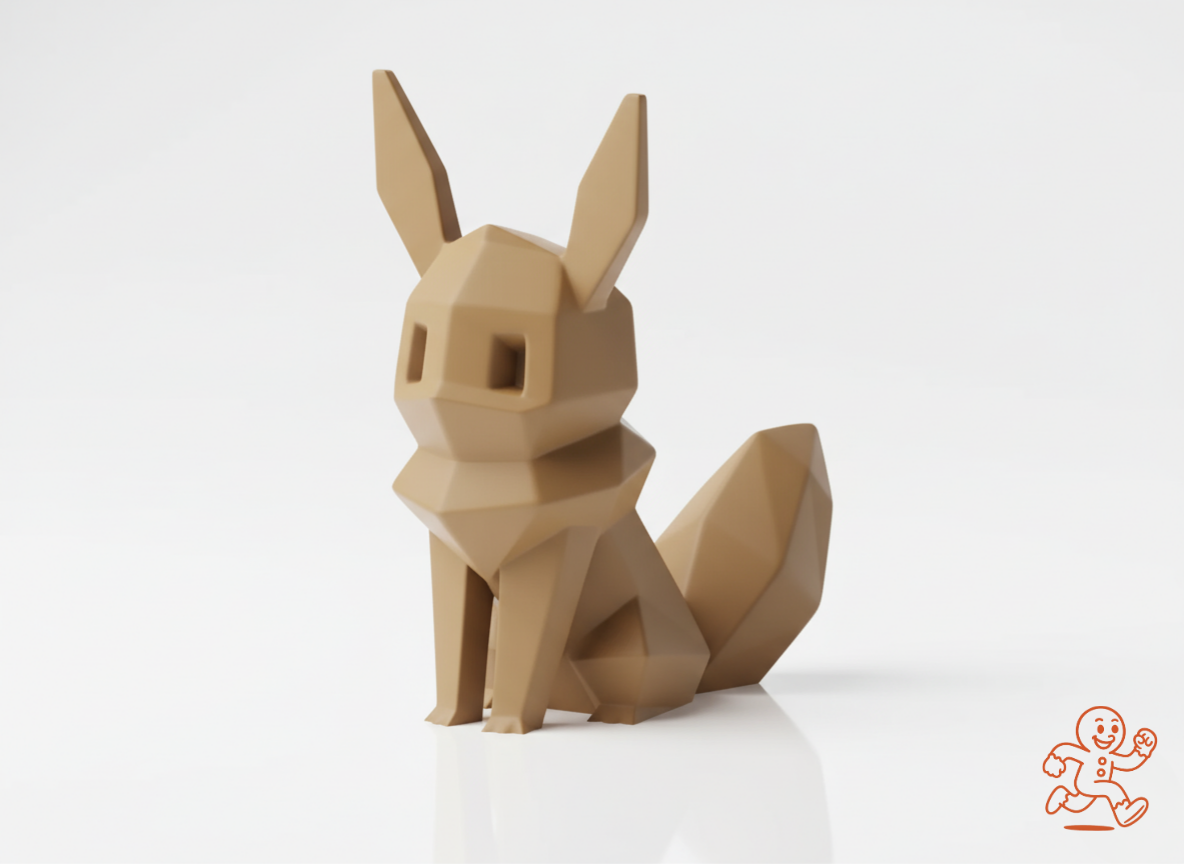 Eevee Low-Poly — Figura 3D coleccionable