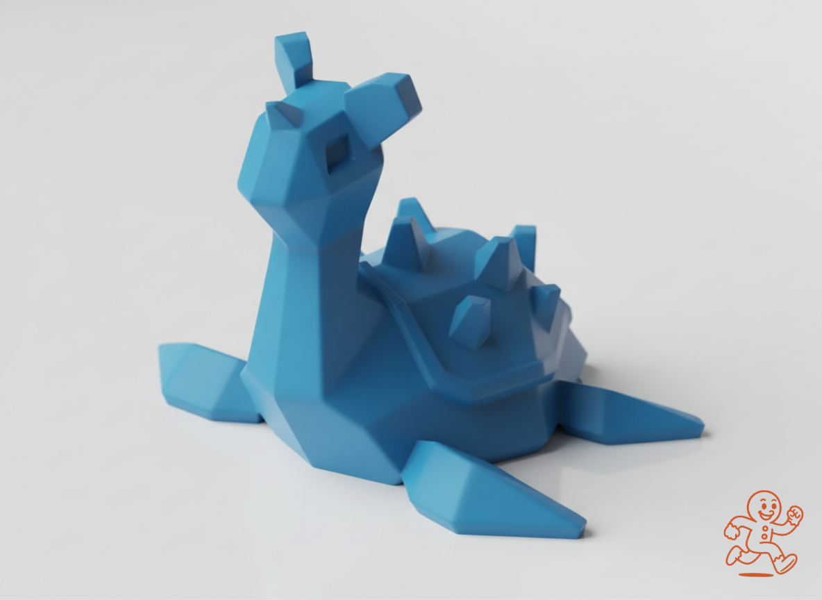 Lapras Low-Poly — Figura 3D coleccionable