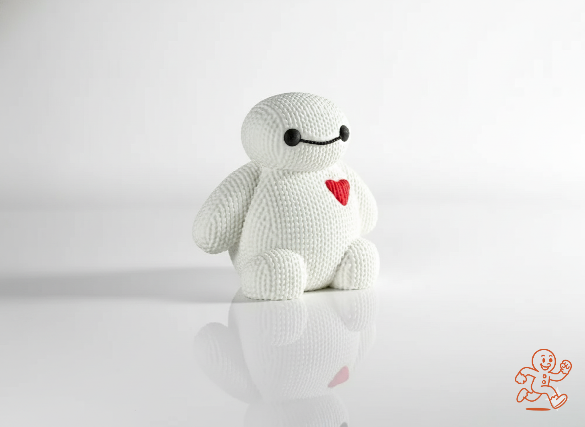 Baymax — Figura 3D “knitted” coleccionable