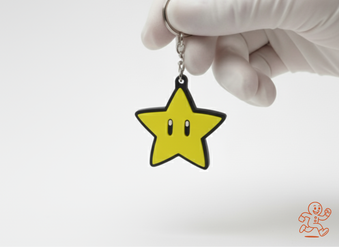 Llaveros estilo Mario Bros — Power-ups 3D bicolor (elige modelo)