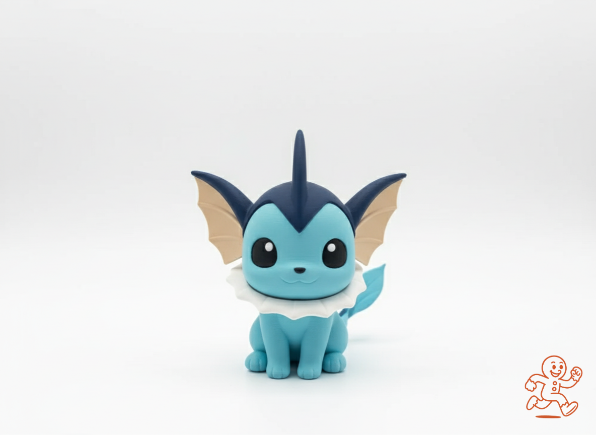 Vaporeon Chibi — Figura 3D coleccionable