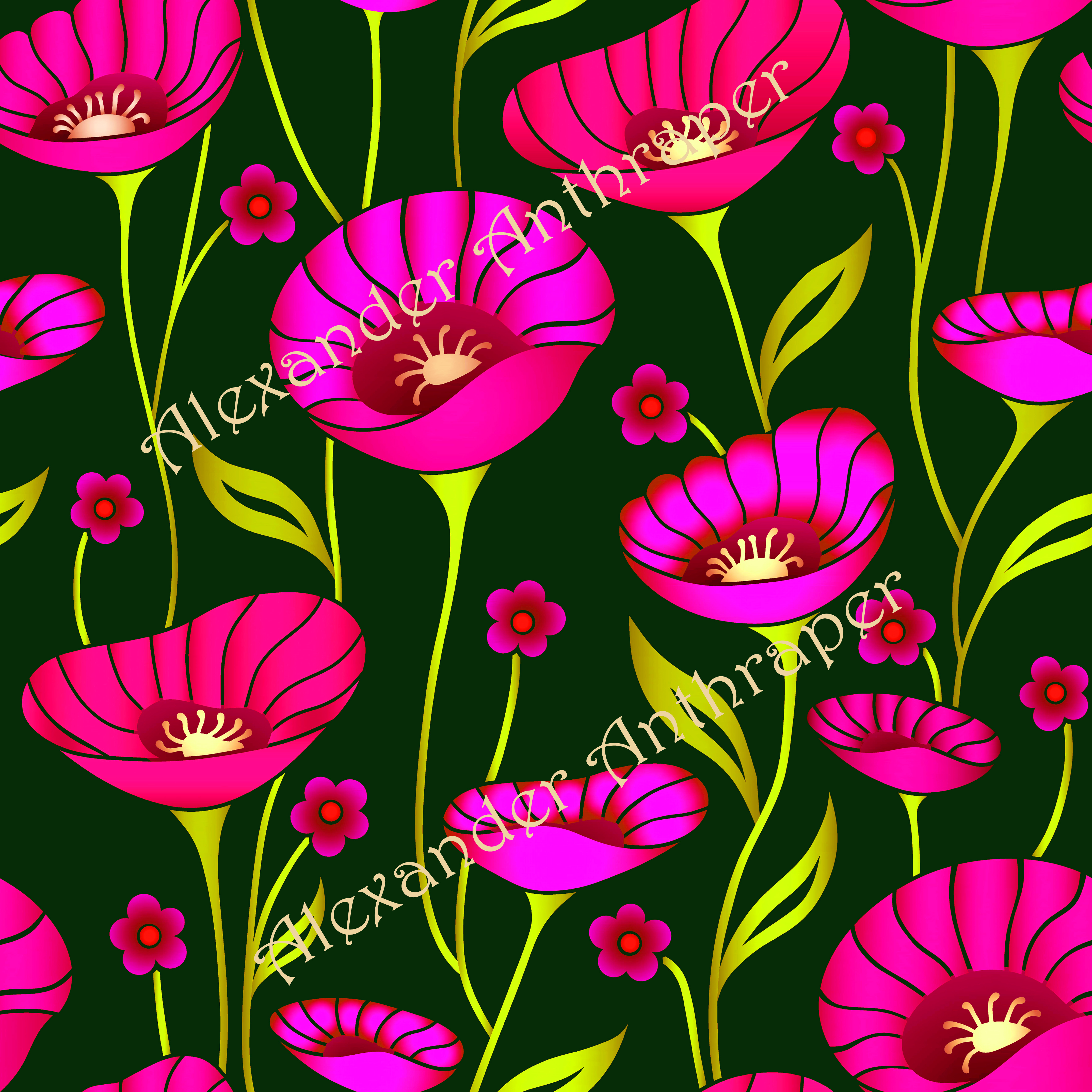 Radiant Bloom Symphony (Seamless-Alx-New-C1-A)