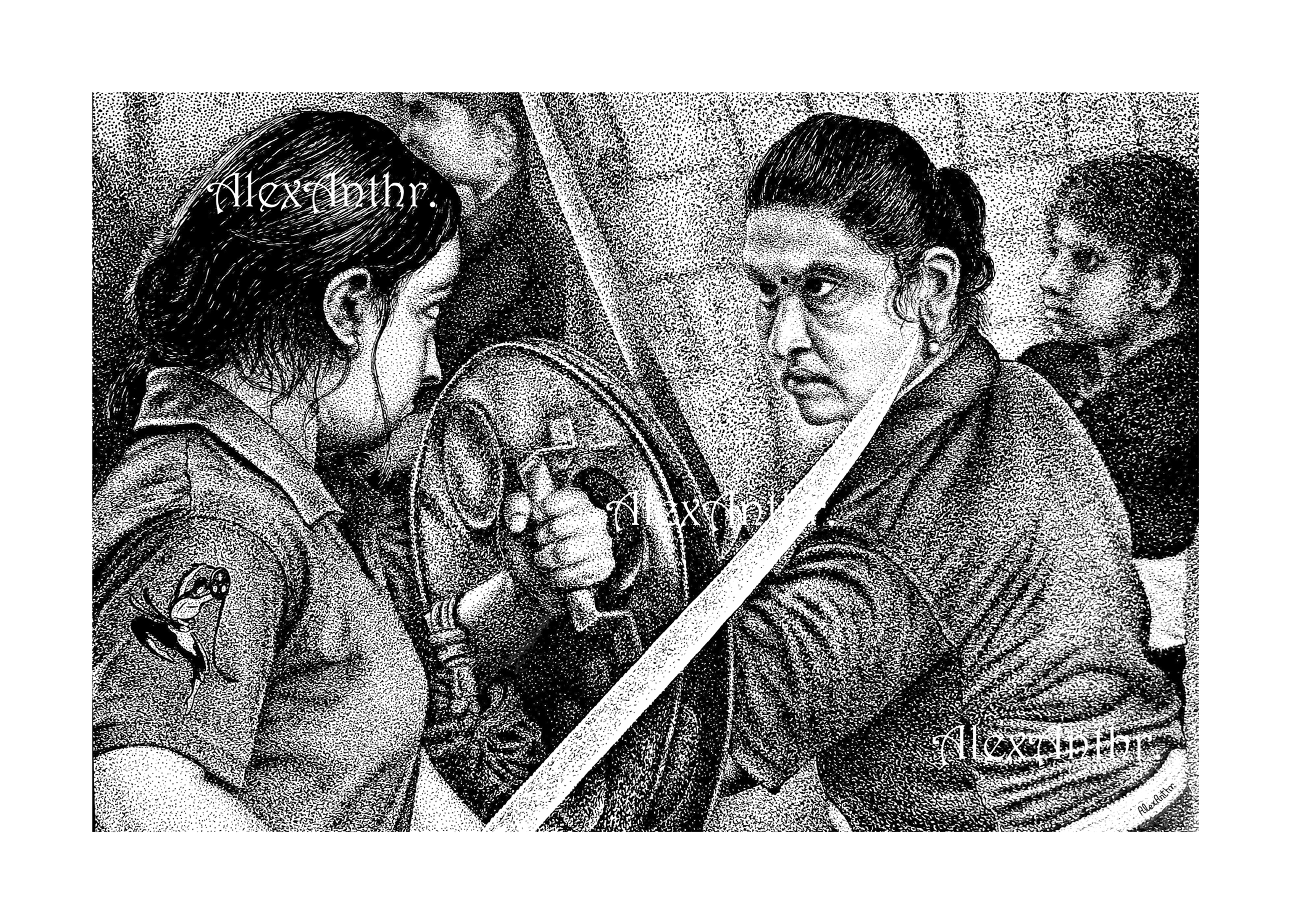 Kalaripayattu – The Ancient Martial Art of Kerala (36 x 32 cms)