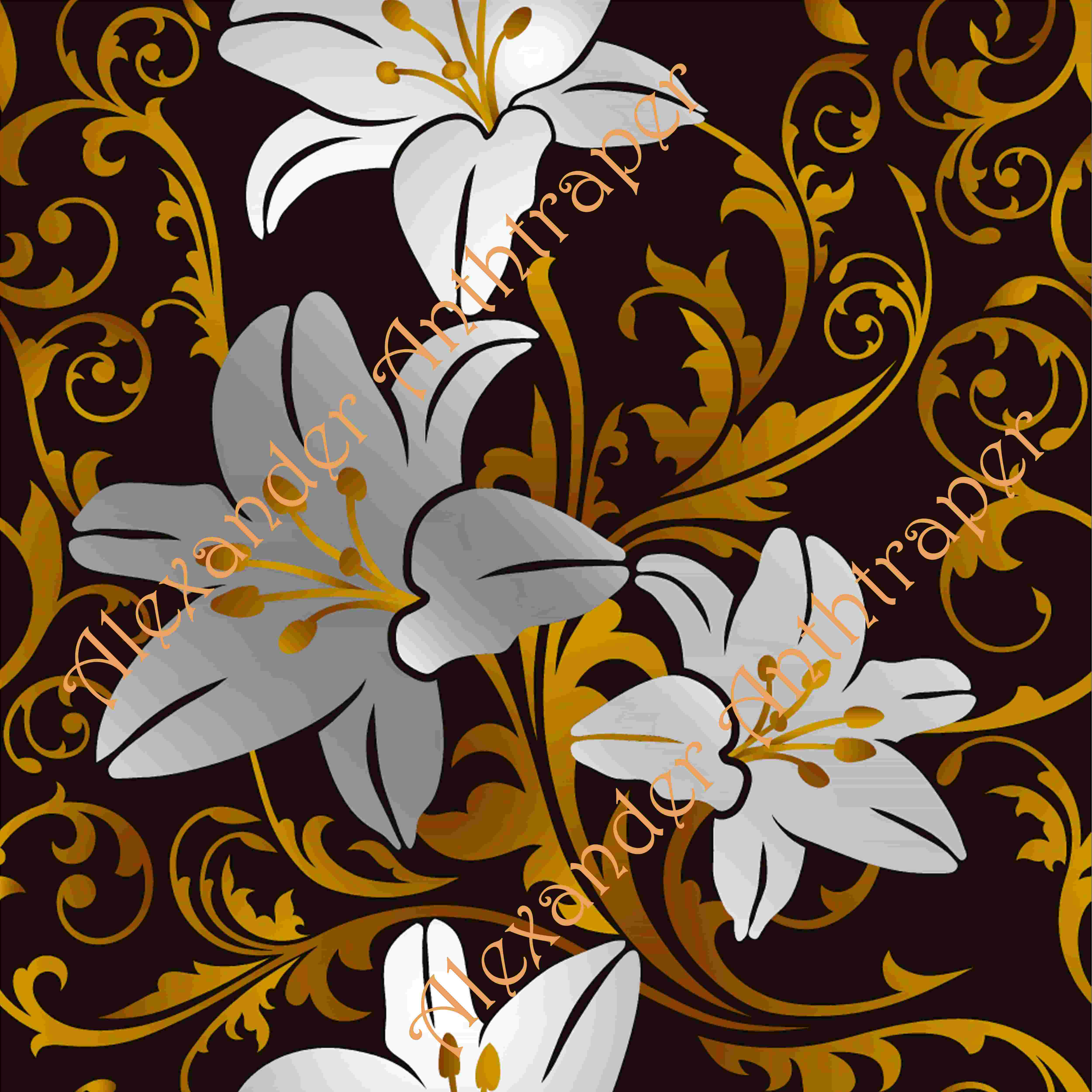 Baroque Blossoms (Seamless)