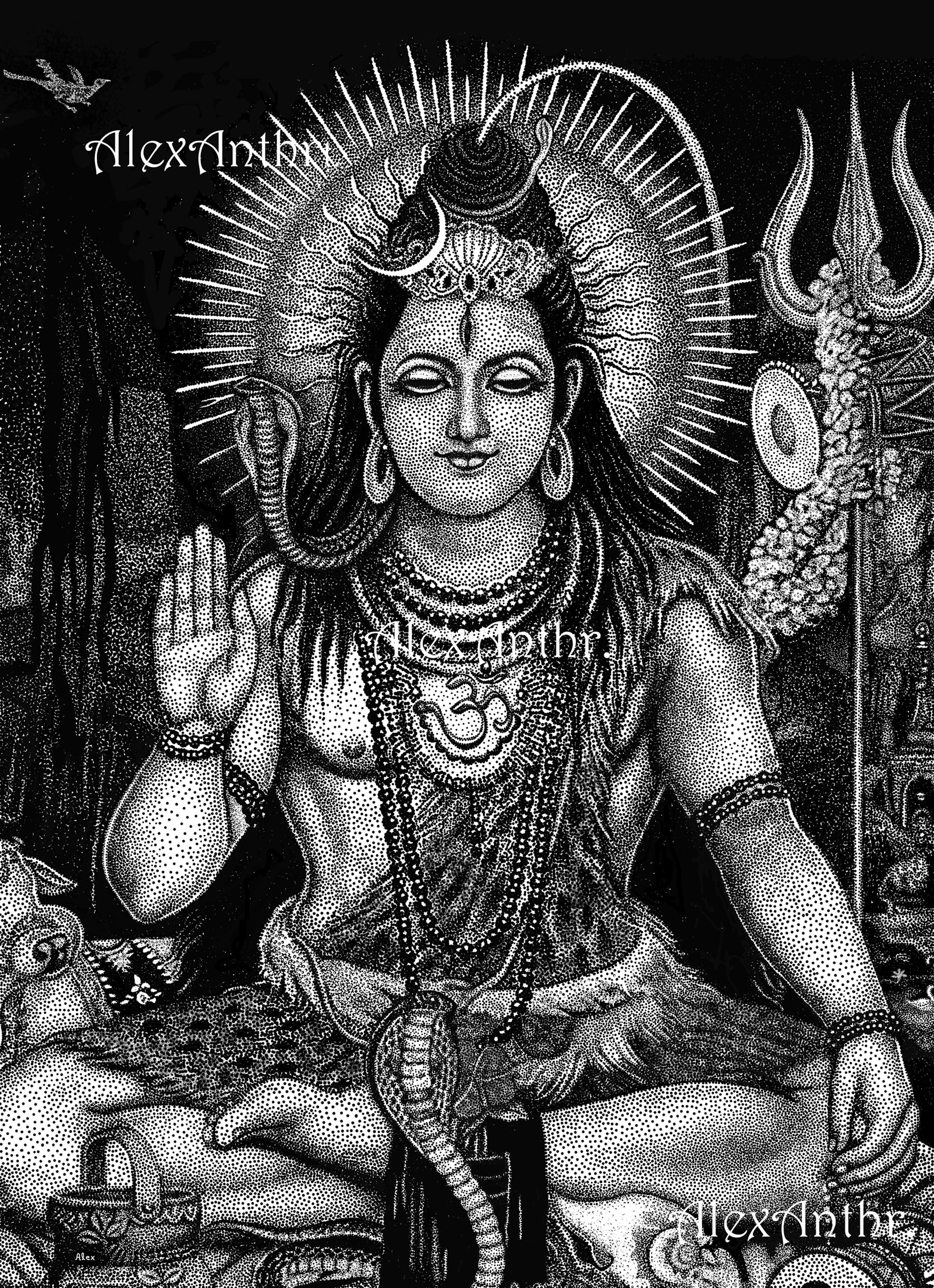 Shiva in Meditation (Print)