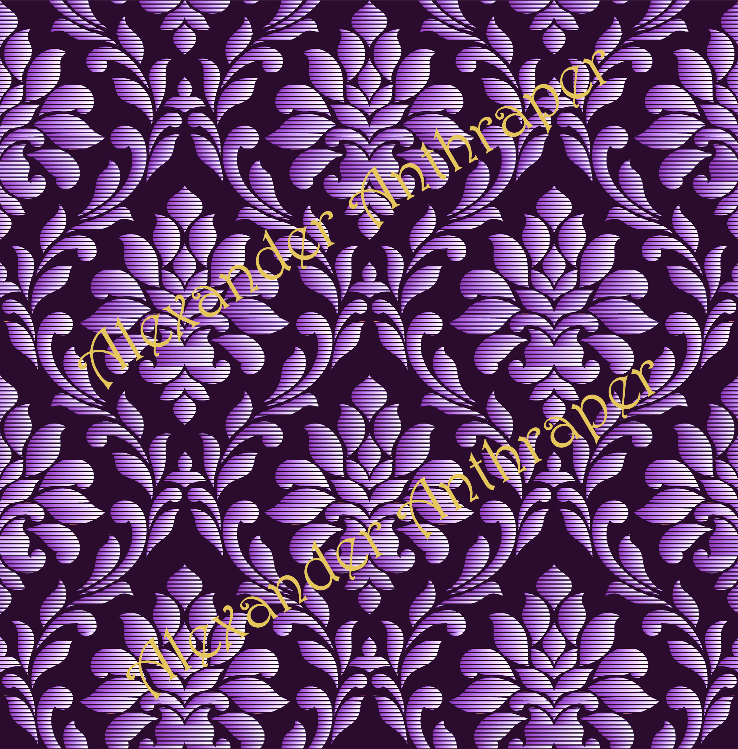 Regal Lilac Ornament (Seamless-Ornamental-220-A7)