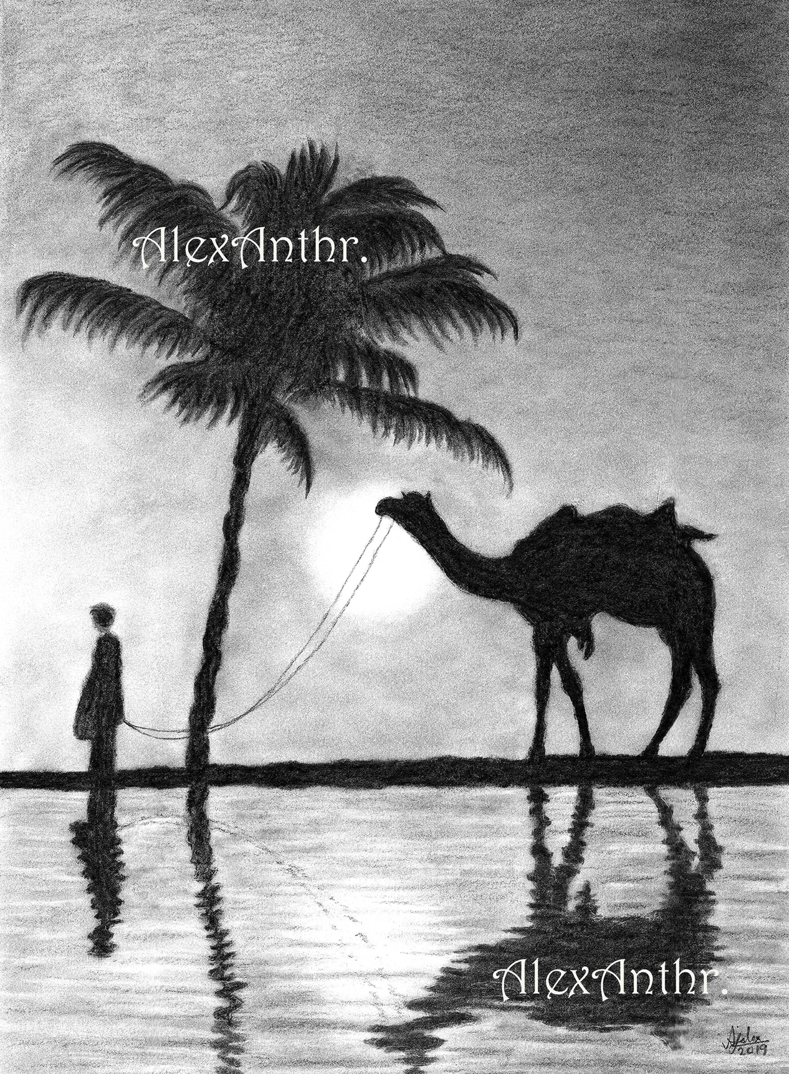 Silhouettes of Solitude (28 x 38 cms)