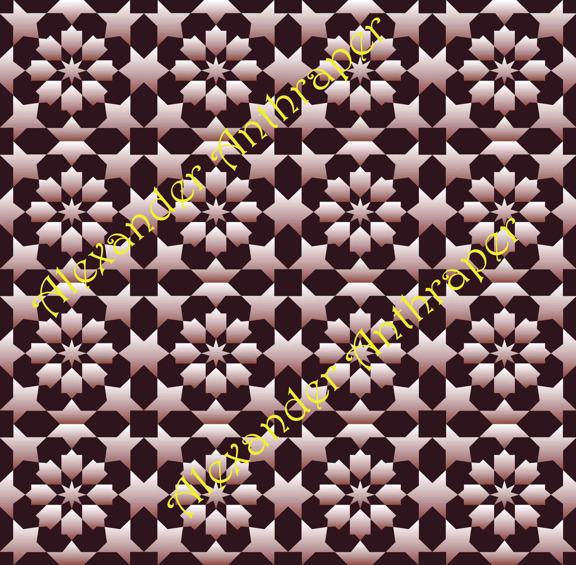 Islamic Star Geometry (Seamless-Design1)