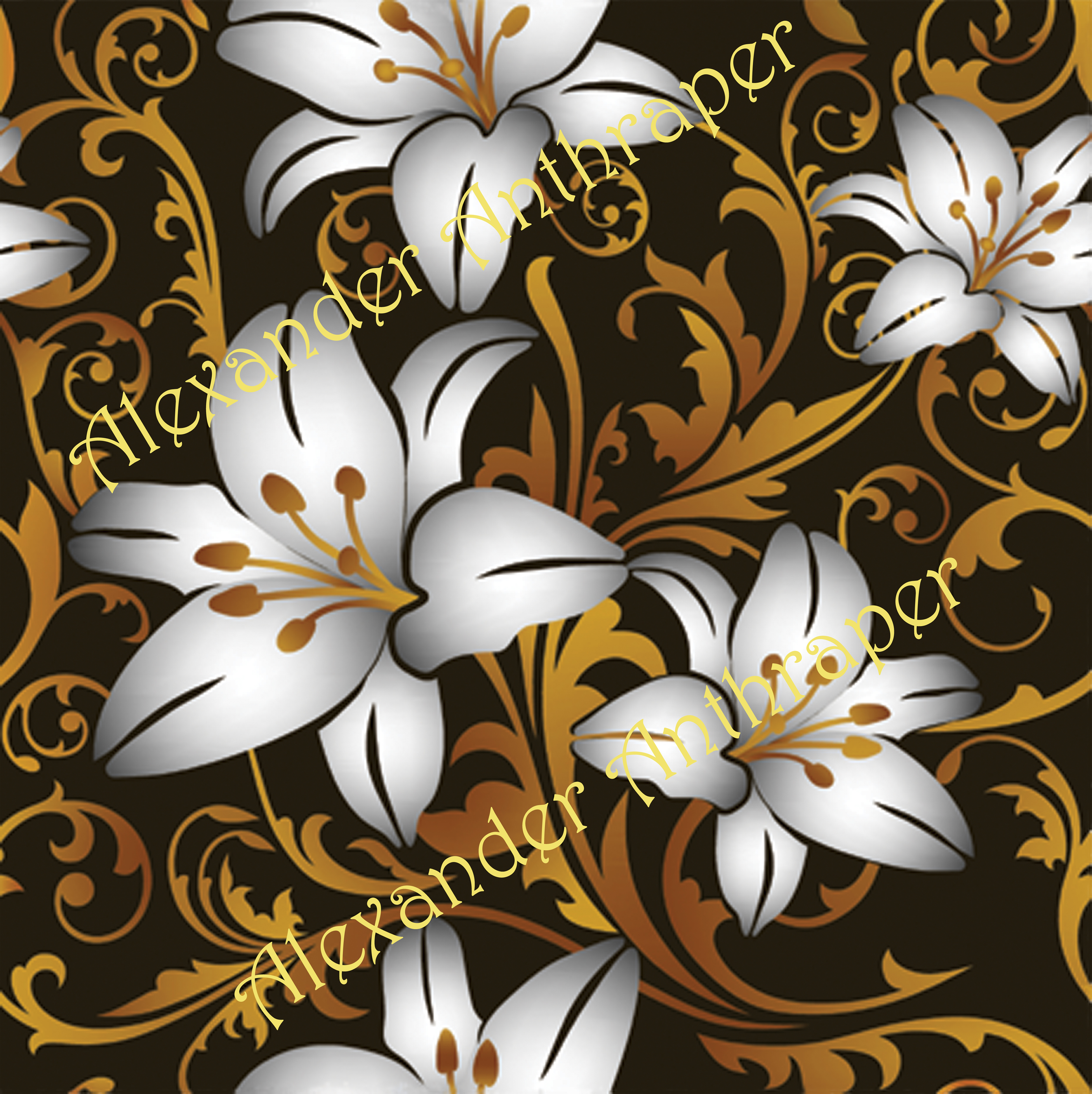 White Elegance (Seamless-White Flower)