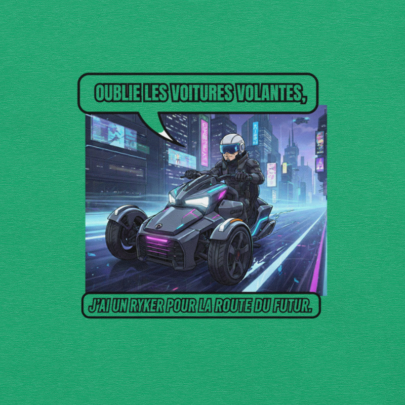 Tee-shirt unisex Oublie les voitures...