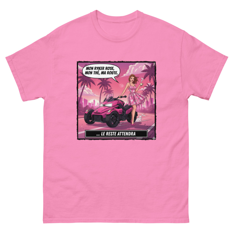 Tee-shirt femme Mon ryker rose