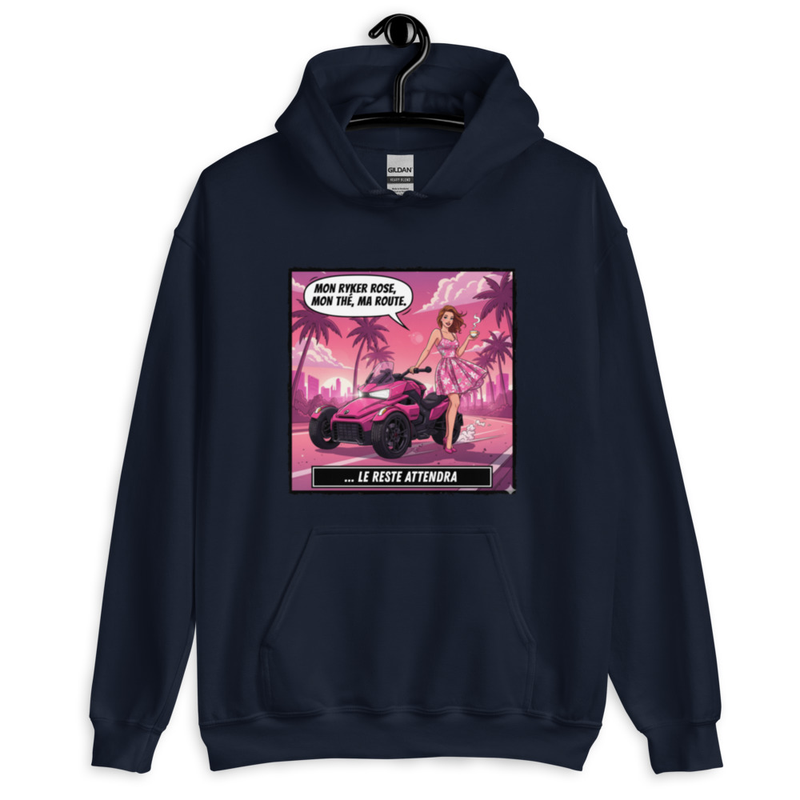 Hoodie femme Mon ryker rose 
