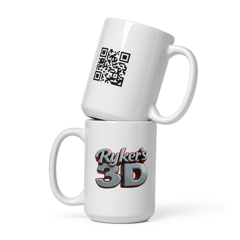 White glossy mug RyKeR's3D