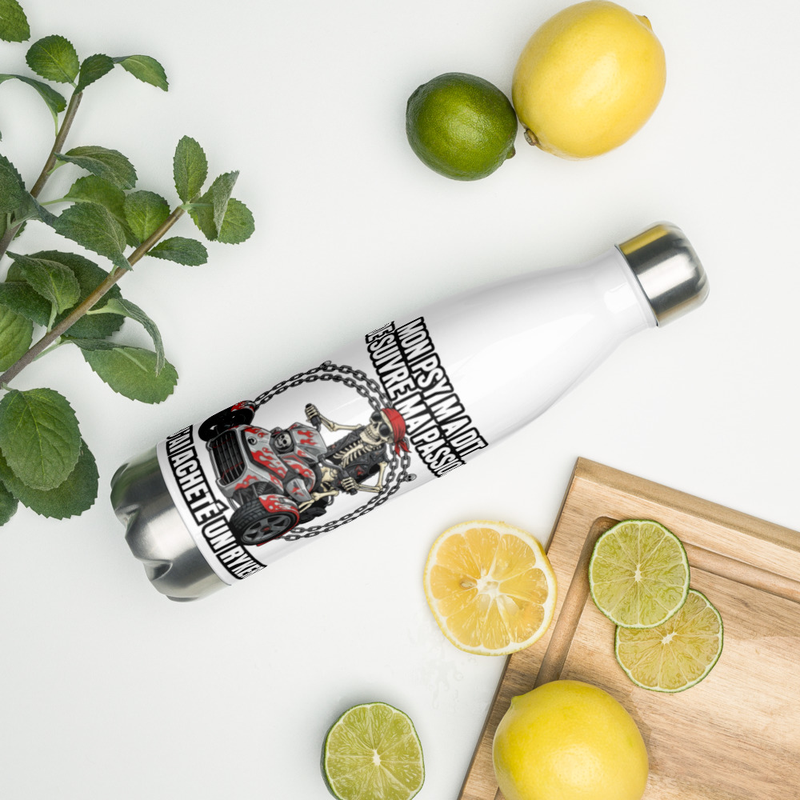 Bouteille en acier inoxydable Mon psy m'a dit