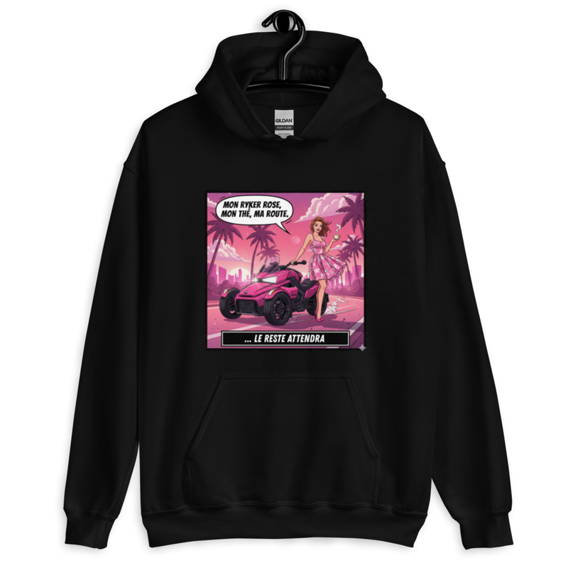 Hoodie femme Mon ryker rose 