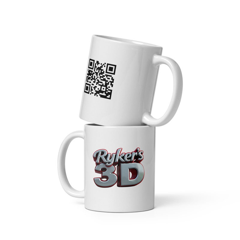White glossy mug RyKeR's3D