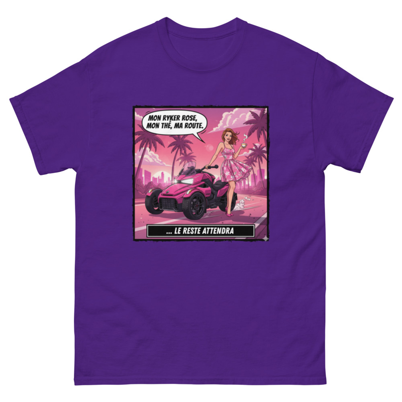 Tee-shirt femme Mon ryker rose