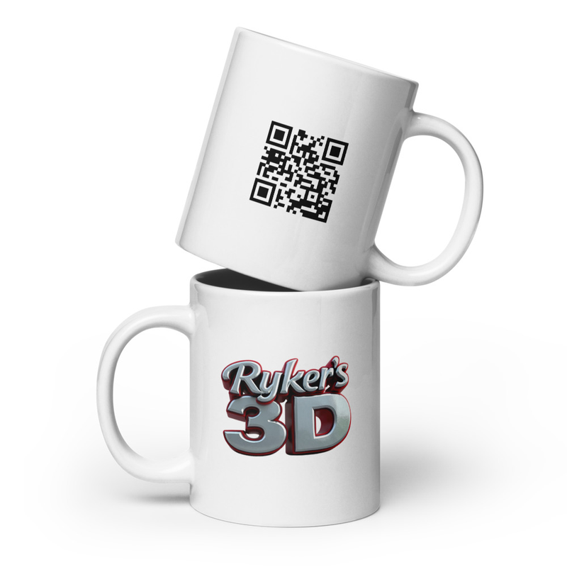 White glossy mug RyKeR's3D
