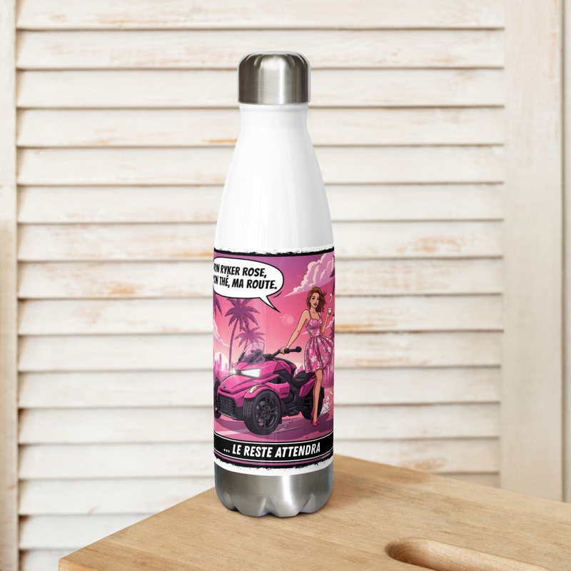 Bouteille en acier inoxydable Mon ryker rose