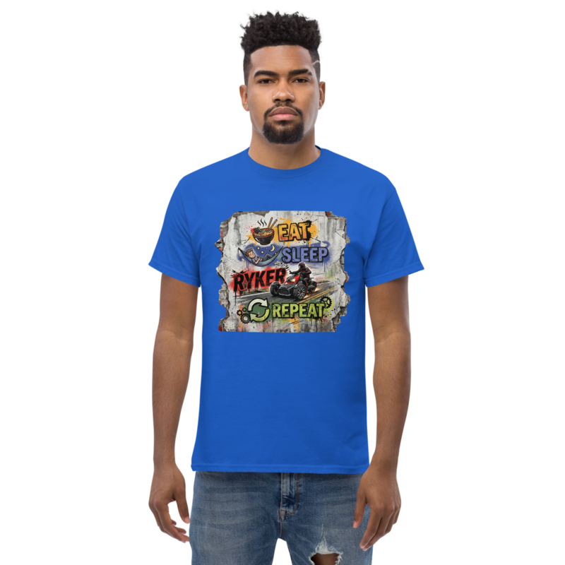 T-shirt moto Ryker pour homme unisexe, design moto graphique, style streetwear urbain