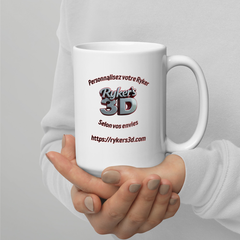 White glossy mug RyKeR's3D