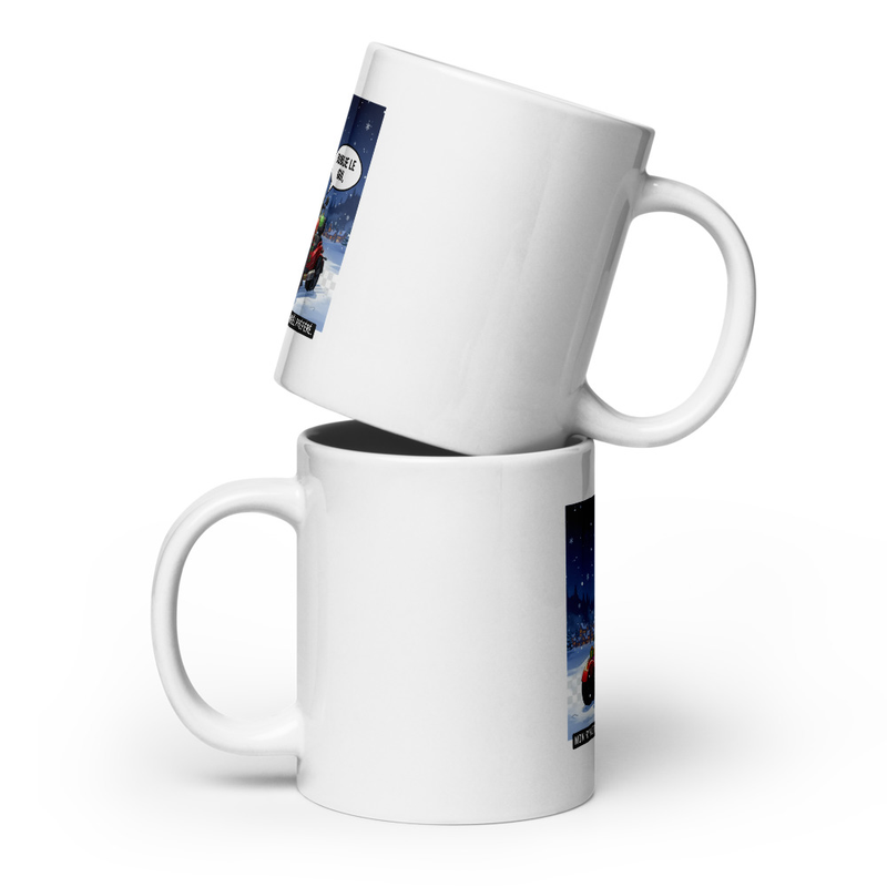 White glossy mug Noël