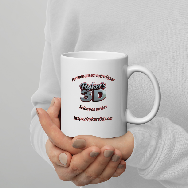 White glossy mug RyKeR's3D