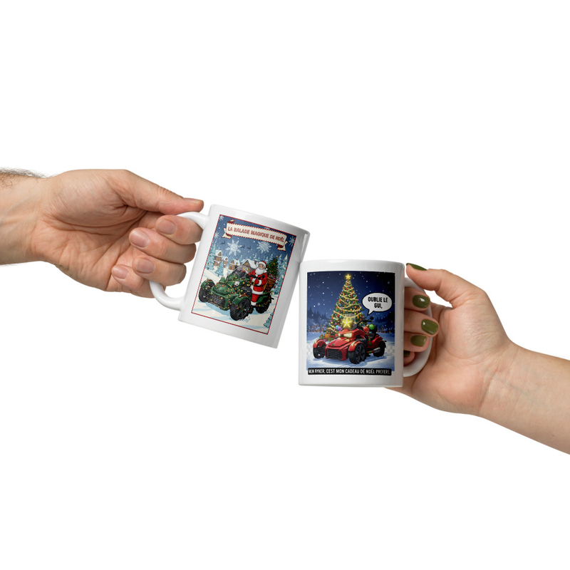 White glossy mug Noël