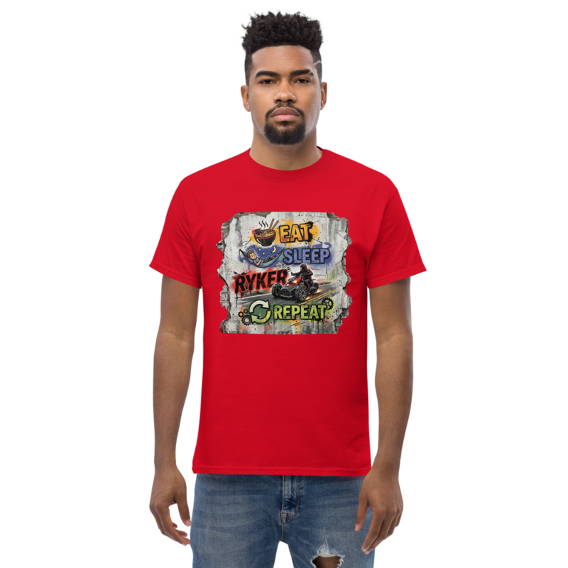 T-shirt moto Ryker pour homme unisexe, design moto graphique, style streetwear urbain