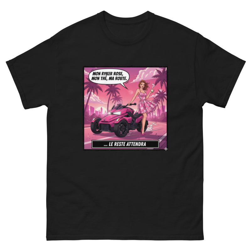 Tee-shirt femme Mon ryker rose