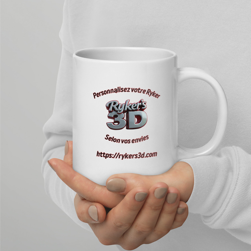 White glossy mug RyKeR's3D