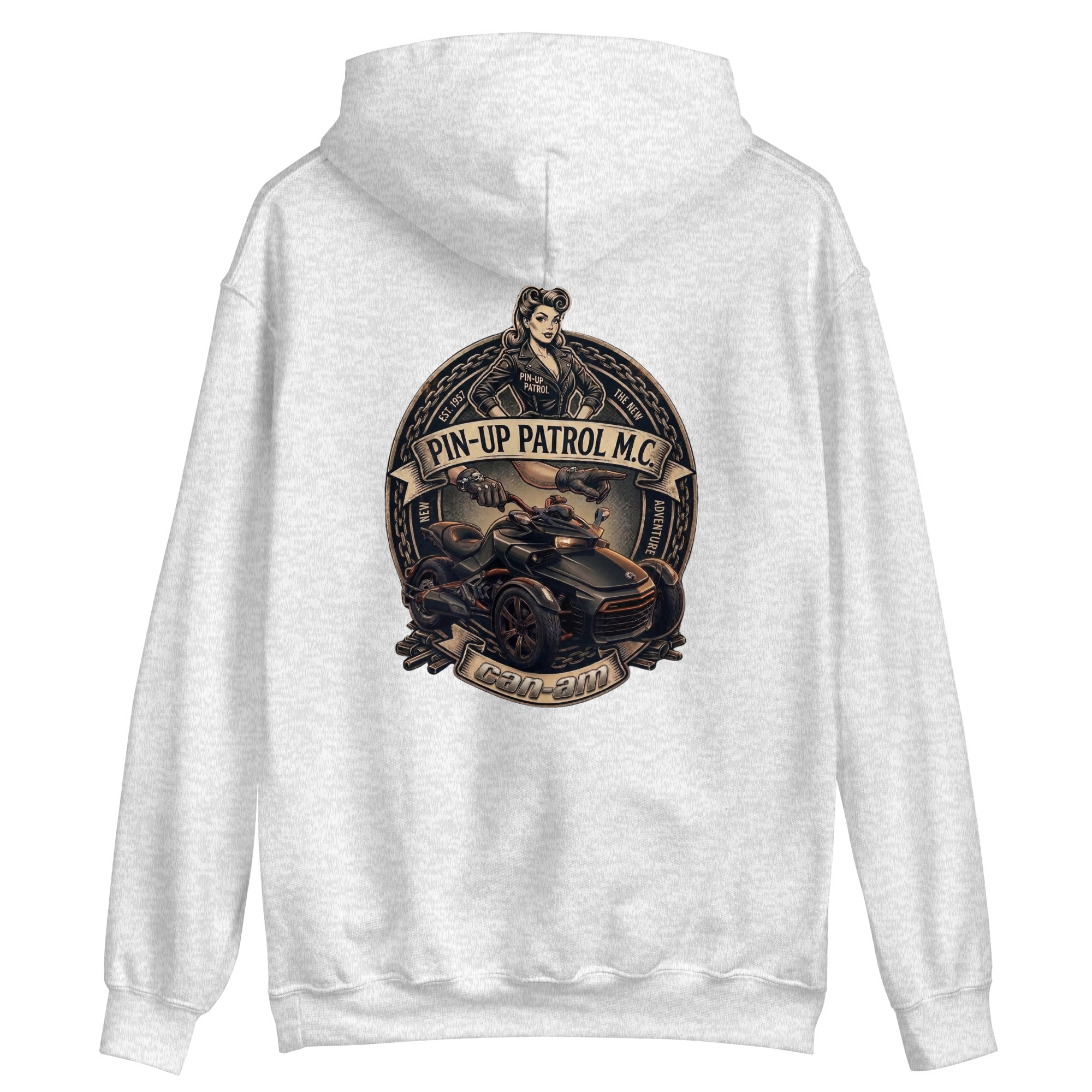 Hoodie femme pin up patrol - can am spyder