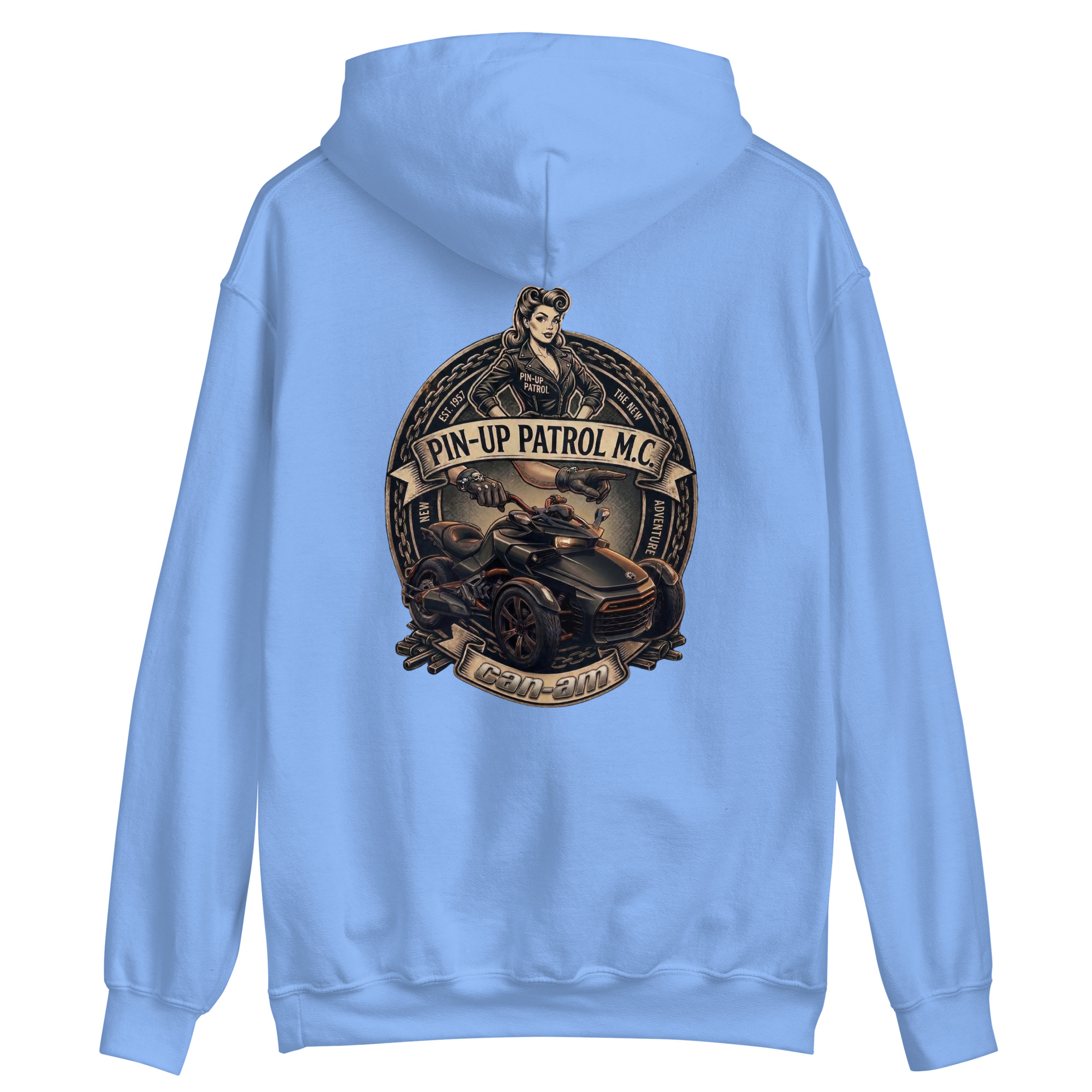Hoodie femme pin up patrol - can am spyder