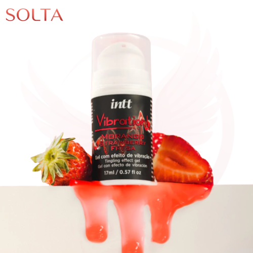 Vibration Morango – Gel com Efeito de Vibração, Pulsação e Calor (17ml)