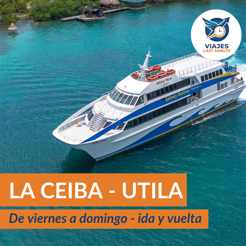 Boleto de Ferry La Ceiba - Utila (ida y vuelta)