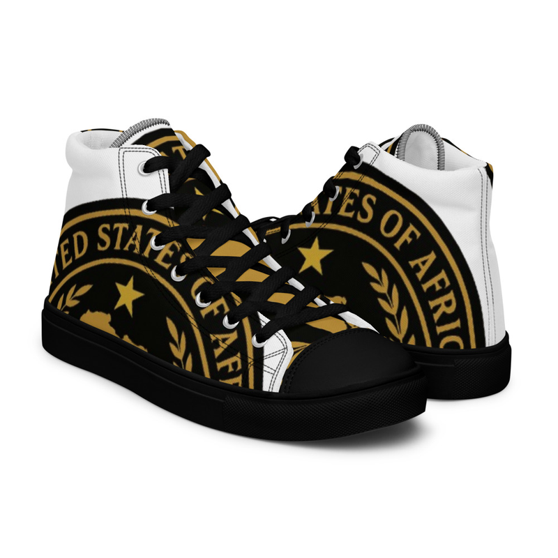 MerKaGuinea™Men’s high top canvas shoes