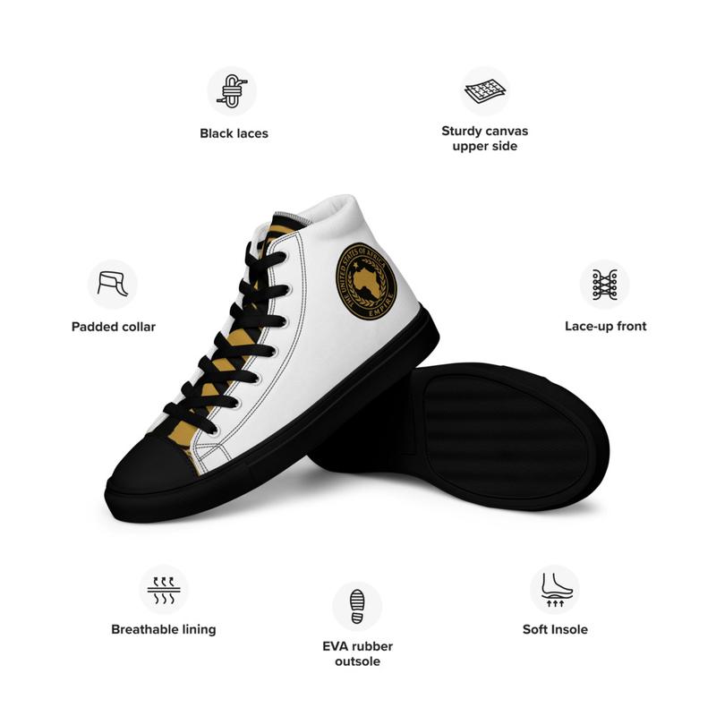 MerKaGuinea™Women’s high top canvas shoes