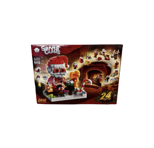 Kalėdinis advento kalendorius iš kaladėlių