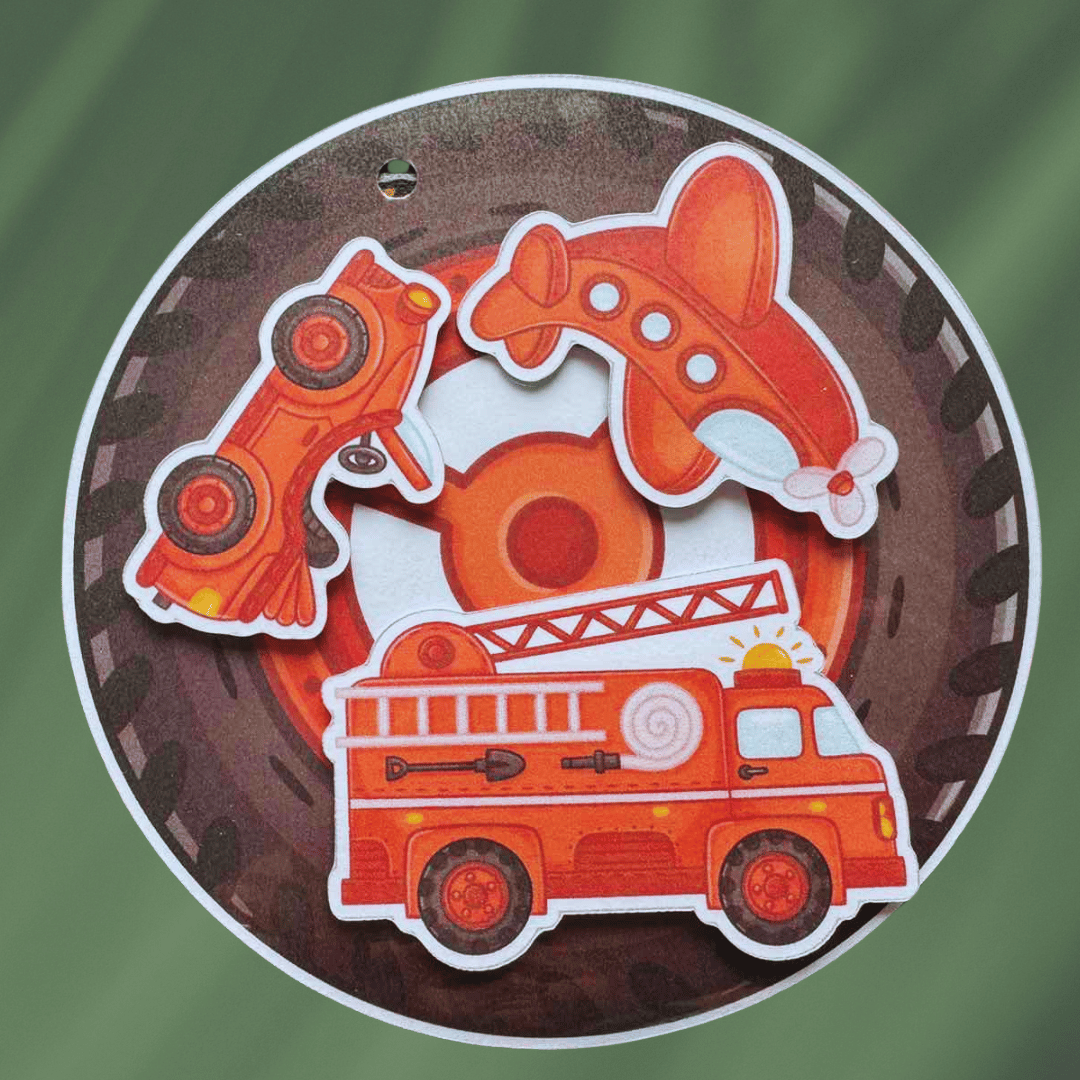 Knygelė "Spalvotas transportas"