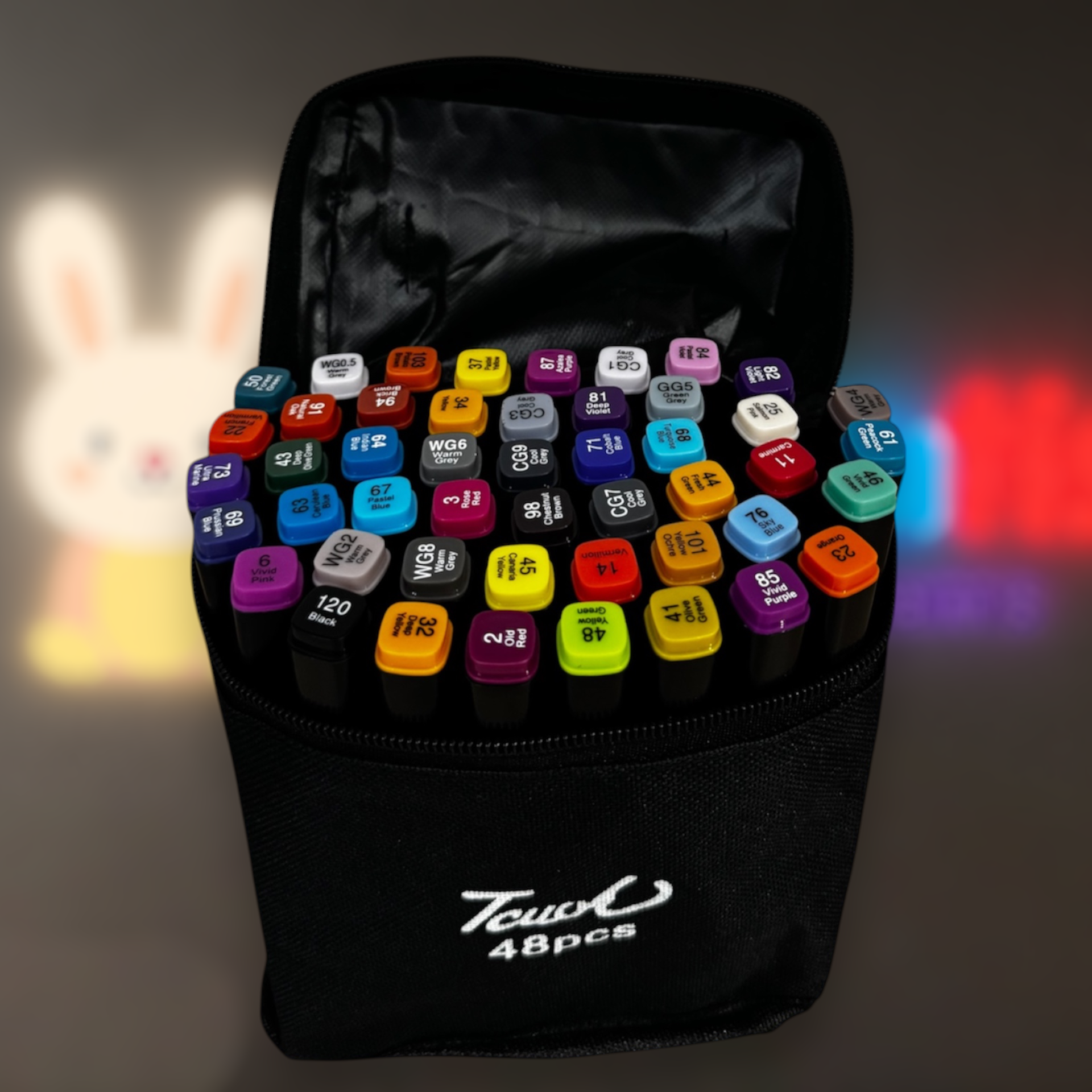 Spalvų žymeklių rinkinys 24/48/80vnt