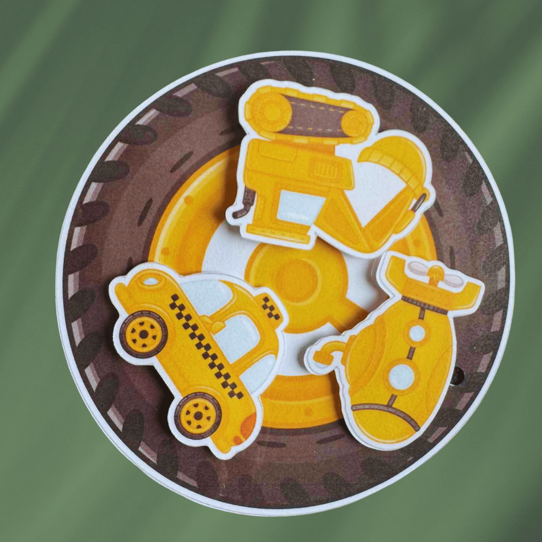 Knygelė "Spalvotas transportas"