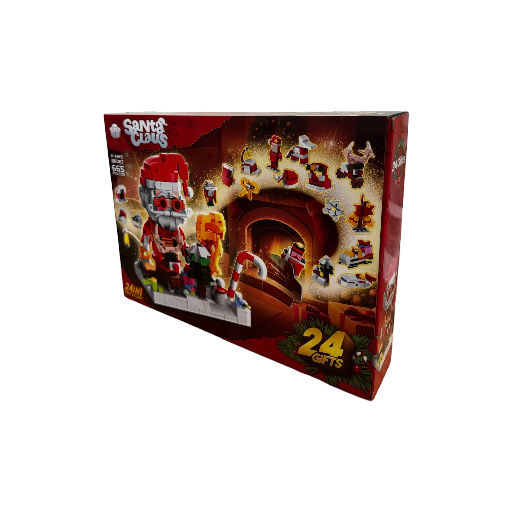 Kalėdinis advento kalendorius iš kaladėlių