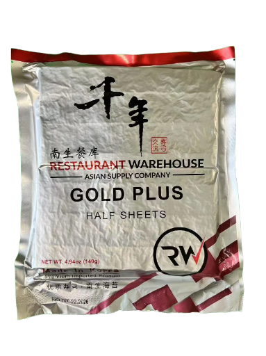 Gold Plus roasted seaweed Half Sheets SUSHI NORI