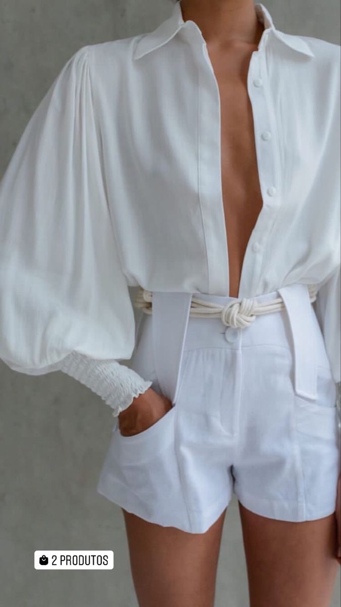 Camisa branca feminina