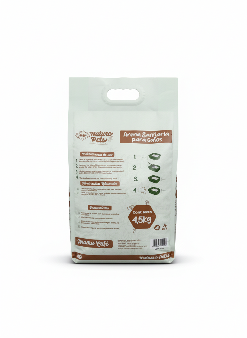 ARENA SANITARIA GATOS NATURE PETS 4.5KG