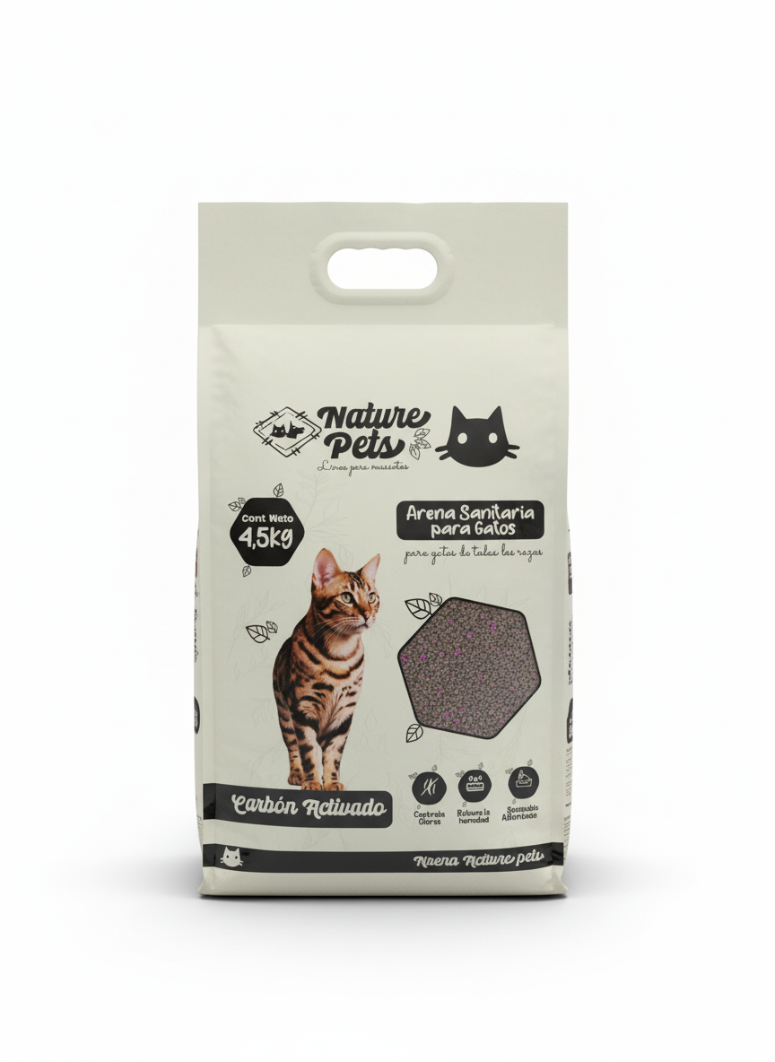 ARENA SANITARIA GATOS NATURE PETS 4.5KG