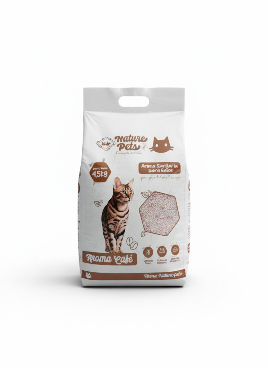 ARENA SANITARIA GATOS NATURE PETS 4.5KG