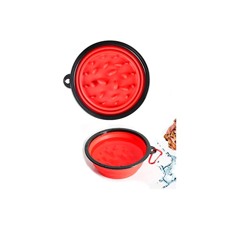 Tazón Plegable Antideslizante para Mascotas - 