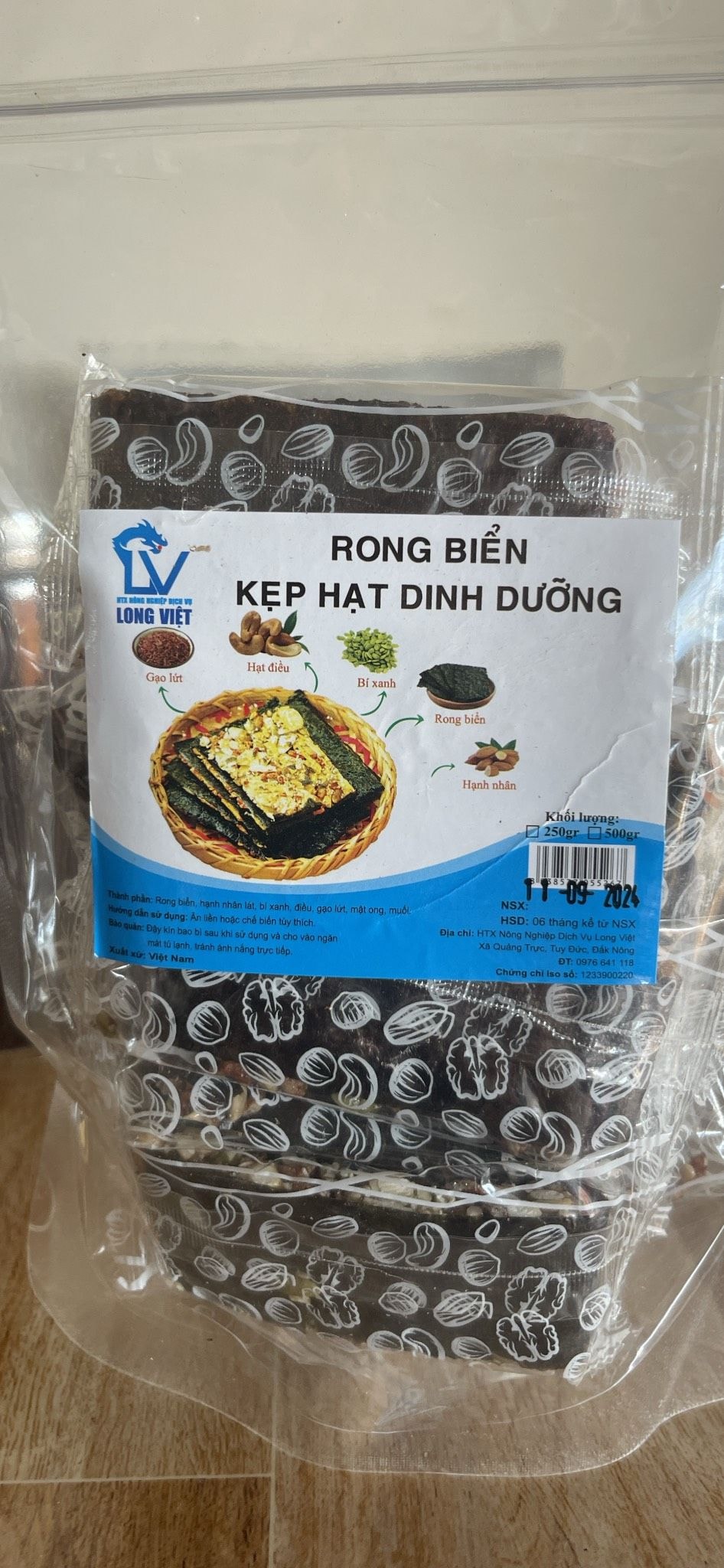 Rong biển kẹp hạt dinh dưỡng